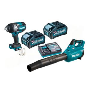 Chave de Impacto MAKITA 40V 3/4" | 2 Baterias 4AH, 220V, Carregador, TW001