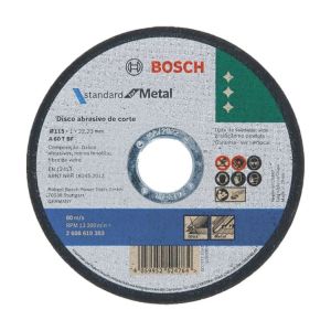 Disco de Corte Bosch 4.1/2" 115mm Standard para Aço e Inox