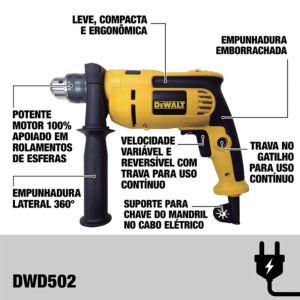 FURADEIRA IMP. 1/2" 220V 710W DWD502B2